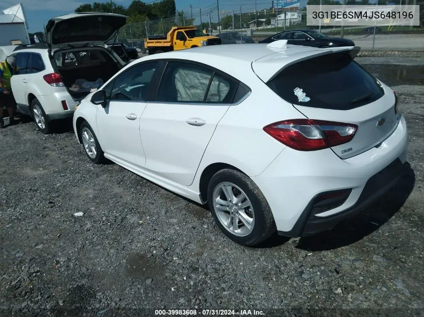 2018 Chevrolet Cruze Lt Auto VIN: 3G1BE6SM4JS648196 Lot: 39983608