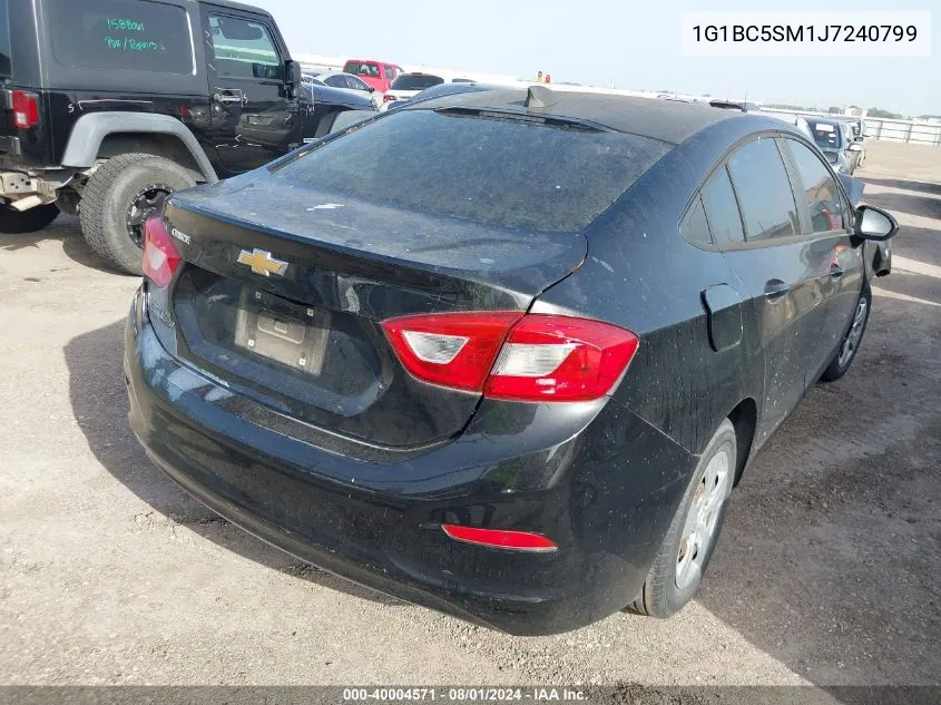 2018 Chevrolet Cruze Ls Auto VIN: 1G1BC5SM1J7240799 Lot: 40004571