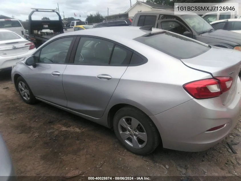 2018 Chevrolet Cruze Ls Auto VIN: 1G1BC5SMXJ7126946 Lot: 40028874