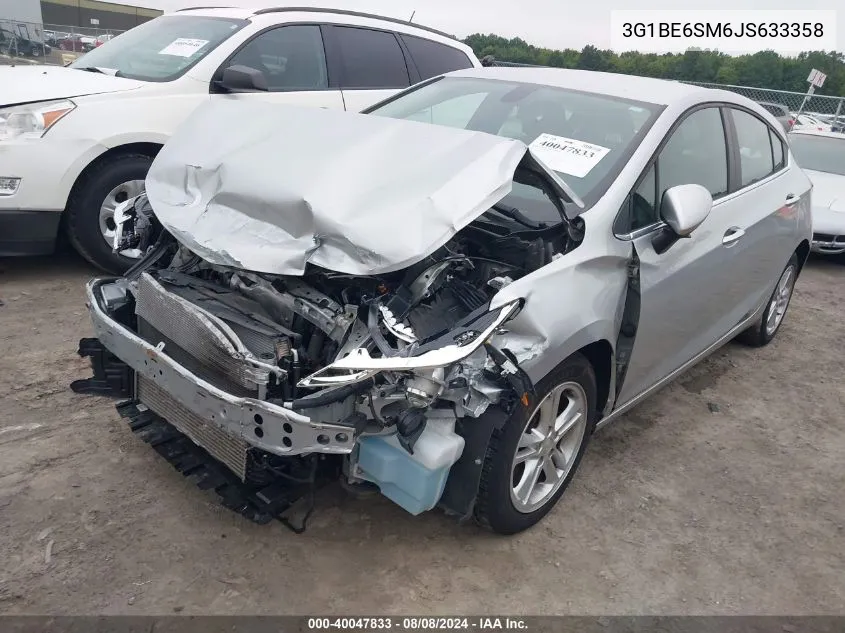 3G1BE6SM6JS633358 2018 Chevrolet Cruze Lt Auto