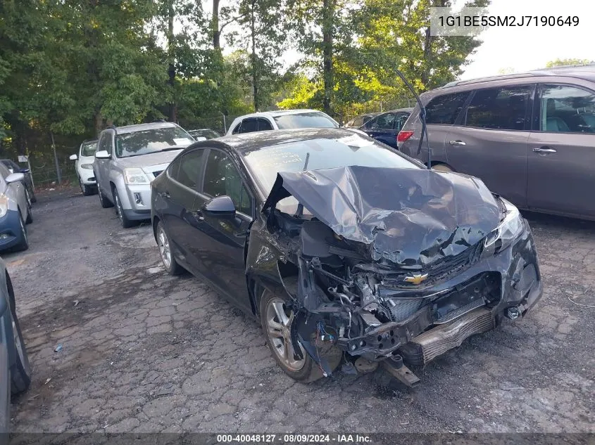 1G1BE5SM2J7190649 2018 Chevrolet Cruze Lt Auto