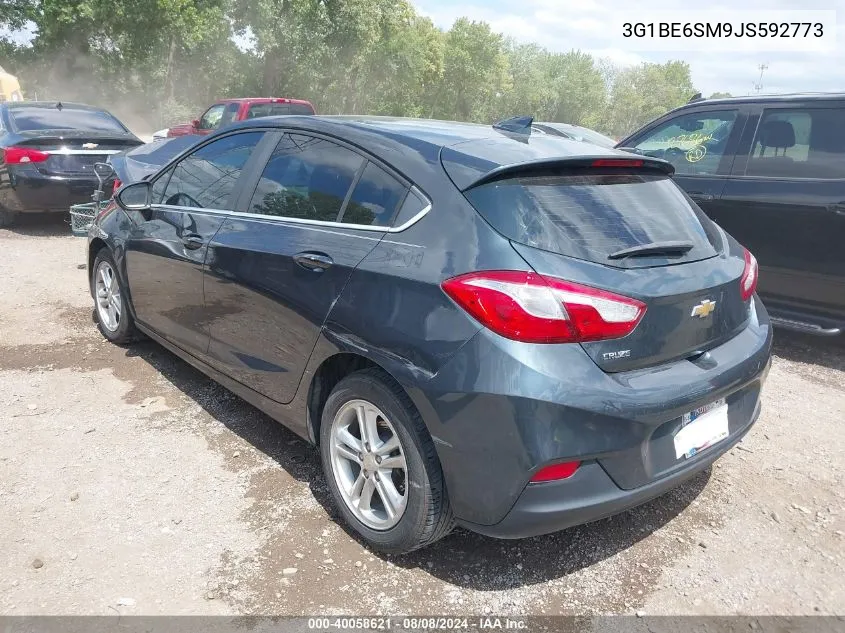 2018 Chevrolet Cruze Lt Auto VIN: 3G1BE6SM9JS592773 Lot: 40058621