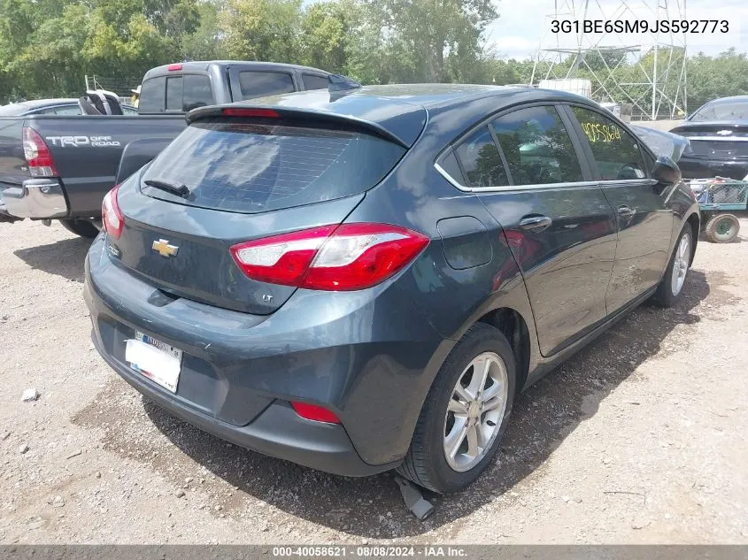 2018 Chevrolet Cruze Lt Auto VIN: 3G1BE6SM9JS592773 Lot: 40058621