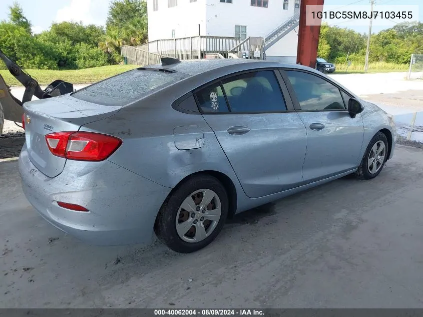 2018 Chevrolet Cruze Ls Auto VIN: 1G1BC5SM8J7103455 Lot: 40062004