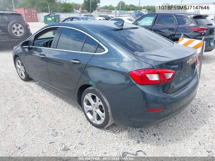 1G1BF5SM5J7147646 2018 Chevrolet Cruze Premier Auto