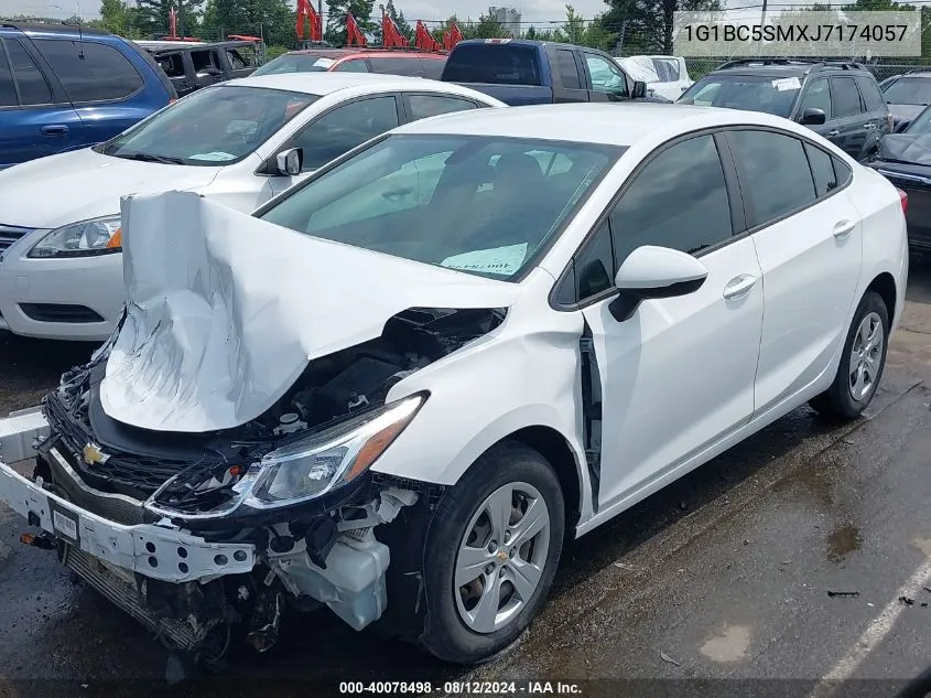 2018 Chevrolet Cruze Ls Auto VIN: 1G1BC5SMXJ7174057 Lot: 40078498