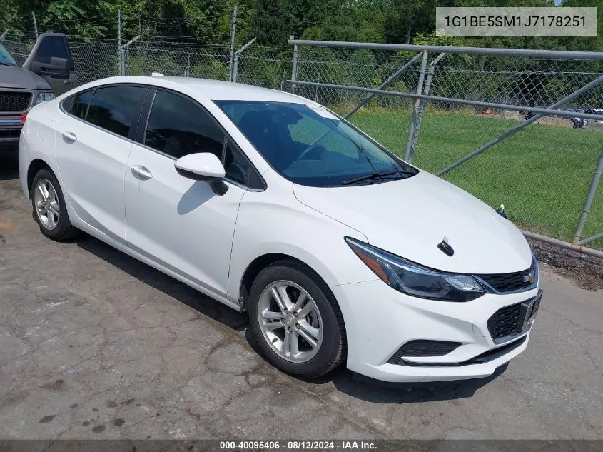 2018 Chevrolet Cruze Lt Auto VIN: 1G1BE5SM1J7178251 Lot: 40095406