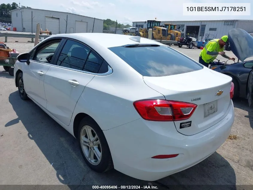 1G1BE5SM1J7178251 2018 Chevrolet Cruze Lt Auto