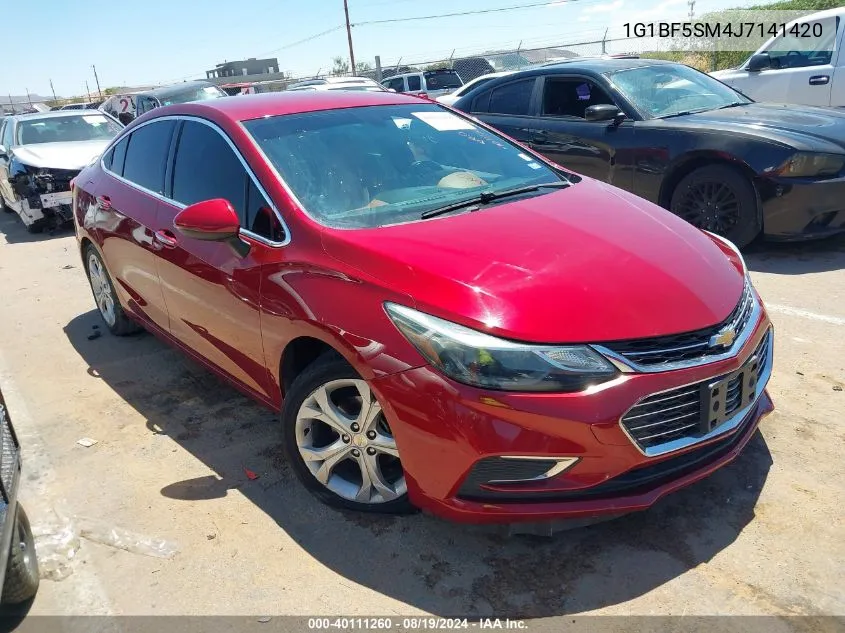 1G1BF5SM4J7141420 2018 Chevrolet Cruze Premier Auto