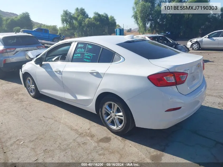 2018 Chevrolet Cruze Lt Auto VIN: 1G1BE5SMXJ7190303 Lot: 40116200