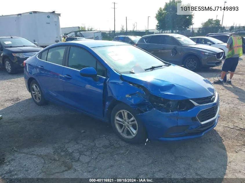 1G1BE5SM6J7149893 2018 Chevrolet Cruze Lt Auto