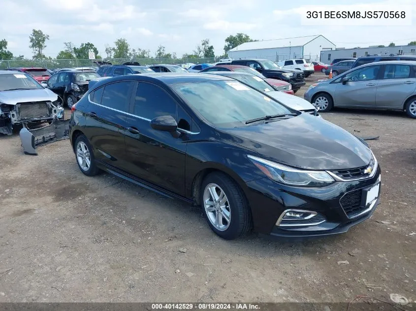 2018 Chevrolet Cruze Lt Auto VIN: 3G1BE6SM8JS570568 Lot: 40142529