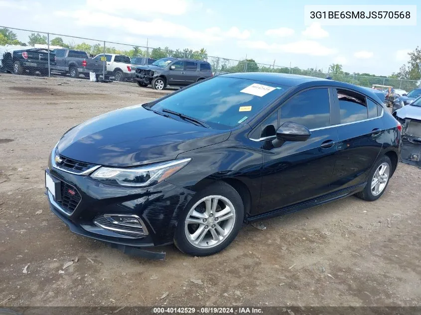 3G1BE6SM8JS570568 2018 Chevrolet Cruze Lt Auto