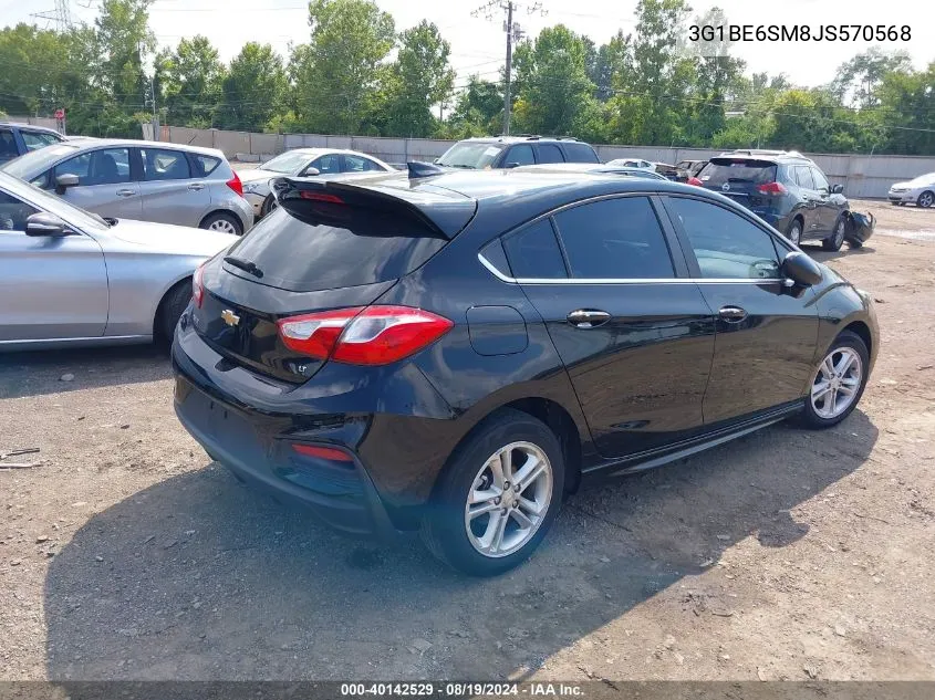 3G1BE6SM8JS570568 2018 Chevrolet Cruze Lt Auto