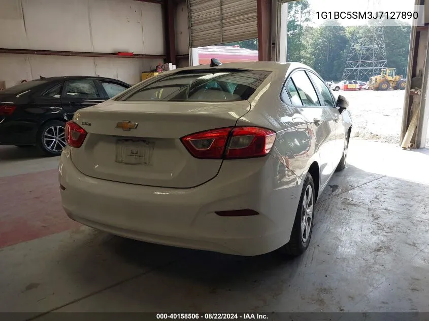 2018 Chevrolet Cruze Ls Auto VIN: 1G1BC5SM3J7127890 Lot: 40158506