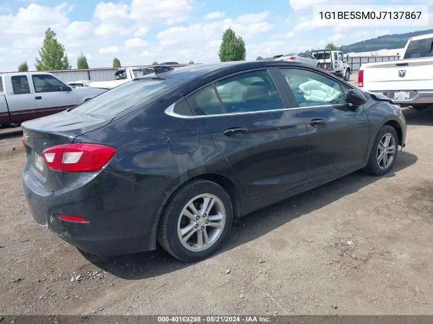 2018 Chevrolet Cruze Lt Auto VIN: 1G1BE5SM0J7137867 Lot: 40169288