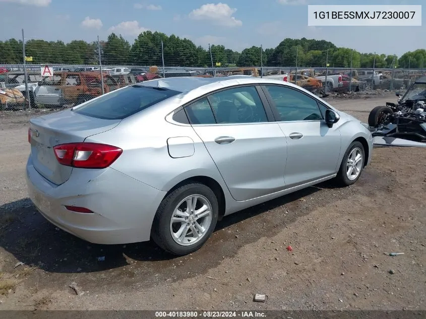 1G1BE5SMXJ7230007 2018 Chevrolet Cruze Lt Auto