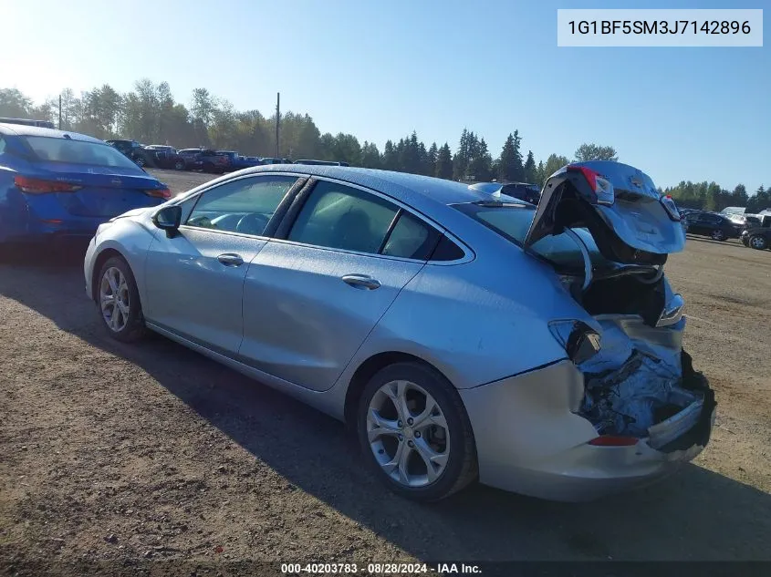 1G1BF5SM3J7142896 2018 Chevrolet Cruze Premier Auto