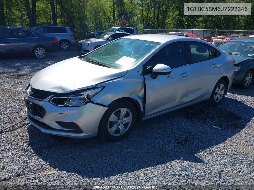 2018 Chevrolet Cruze Ls Auto VIN: 1G1BC5SM6J7222346 Lot: 40237740