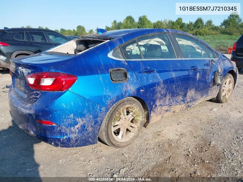 2018 Chevrolet Cruze Lt Auto VIN: 1G1BE5SM7J7210345 Lot: 40258934