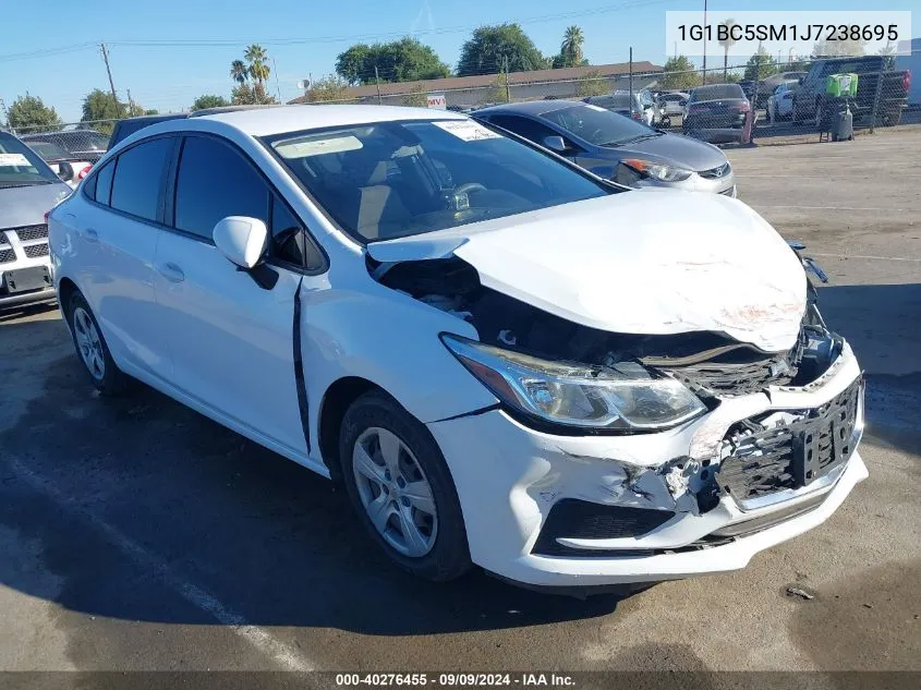 2018 Chevrolet Cruze Ls Auto VIN: 1G1BC5SM1J7238695 Lot: 40276455