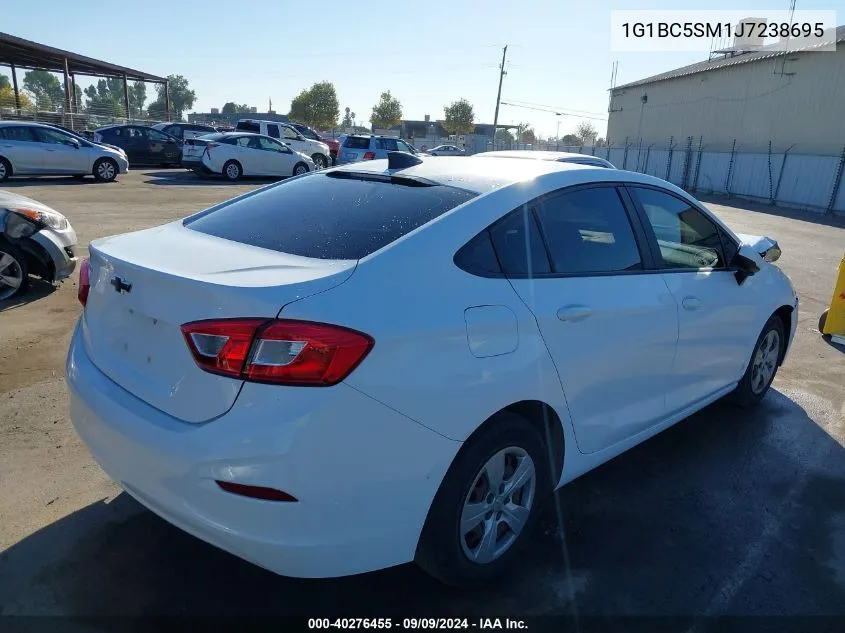 2018 Chevrolet Cruze Ls Auto VIN: 1G1BC5SM1J7238695 Lot: 40276455