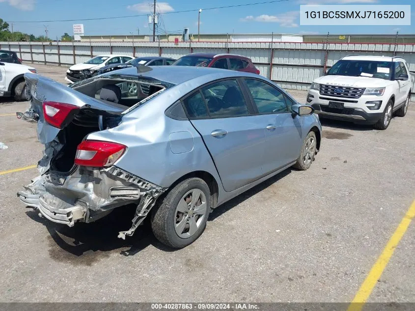 2018 Chevrolet Cruze Ls Auto VIN: 1G1BC5SMXJ7165200 Lot: 40287863