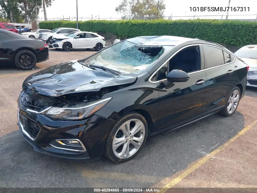 1G1BF5SM8J7167311 2018 Chevrolet Cruze Premier Auto