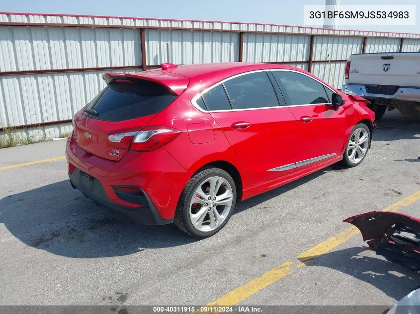 3G1BF6SM9JS534983 2018 Chevrolet Cruze Premier