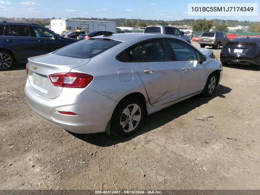 2018 Chevrolet Cruze Ls Auto VIN: 1G1BC5SM1J7174349 Lot: 40312451