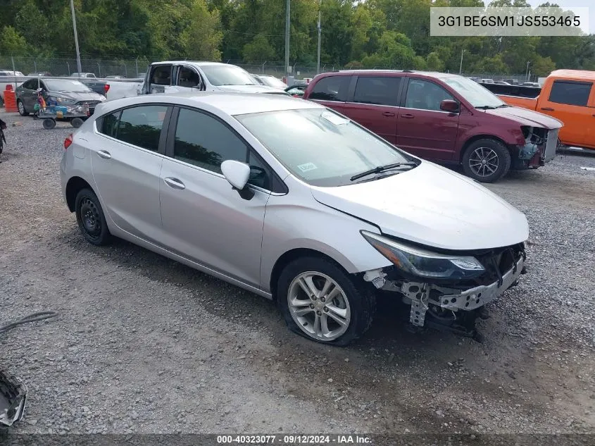 2018 Chevrolet Cruze Lt Auto VIN: 3G1BE6SM1JS553465 Lot: 40323077