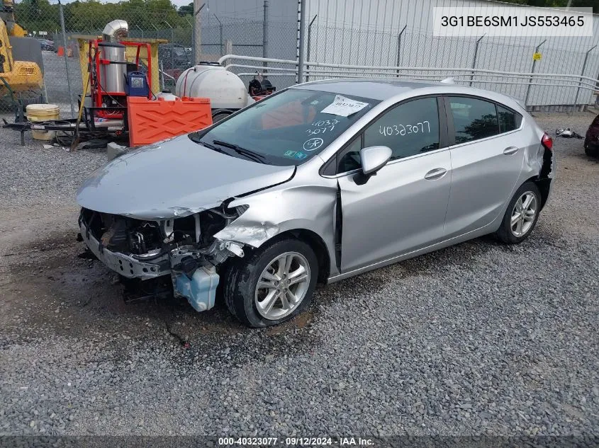 2018 Chevrolet Cruze Lt Auto VIN: 3G1BE6SM1JS553465 Lot: 40323077