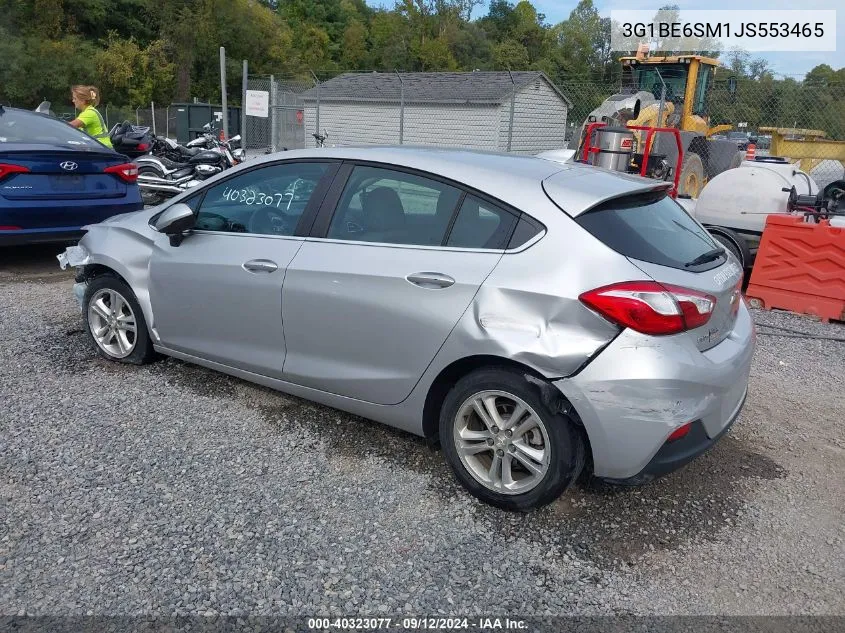 3G1BE6SM1JS553465 2018 Chevrolet Cruze Lt Auto