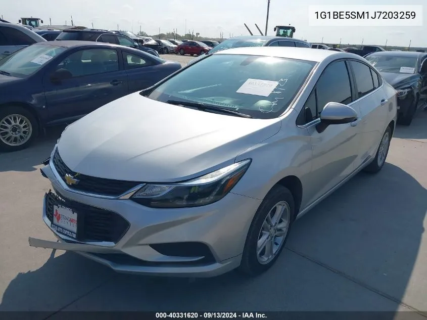 2018 Chevrolet Cruze Lt VIN: 1G1BE5SM1J7203259 Lot: 40331620