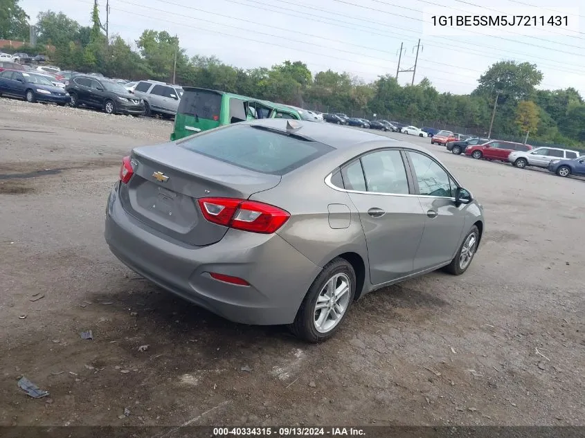 2018 Chevrolet Cruze Lt VIN: 1G1BE5SM5J7211431 Lot: 40334315