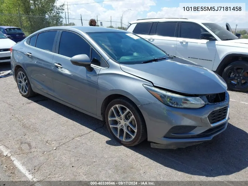 2018 Chevrolet Cruze Lt Auto VIN: 1G1BE5SM5J7181458 Lot: 40338046