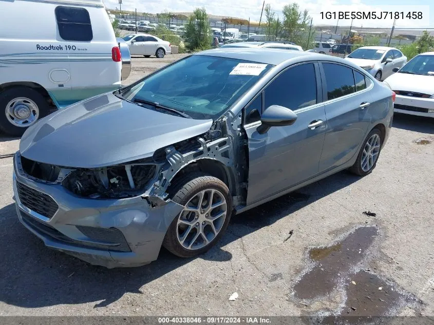 2018 Chevrolet Cruze Lt Auto VIN: 1G1BE5SM5J7181458 Lot: 40338046