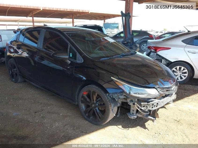 3G1BE6SM1JS645305 2018 Chevrolet Cruze Lt Auto