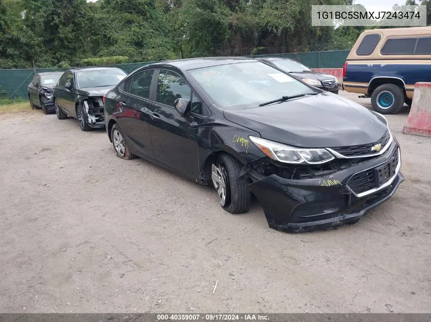 2018 Chevrolet Cruze Ls Auto VIN: 1G1BC5SMXJ7243474 Lot: 40359007