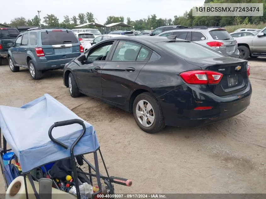 2018 Chevrolet Cruze Ls Auto VIN: 1G1BC5SMXJ7243474 Lot: 40359007