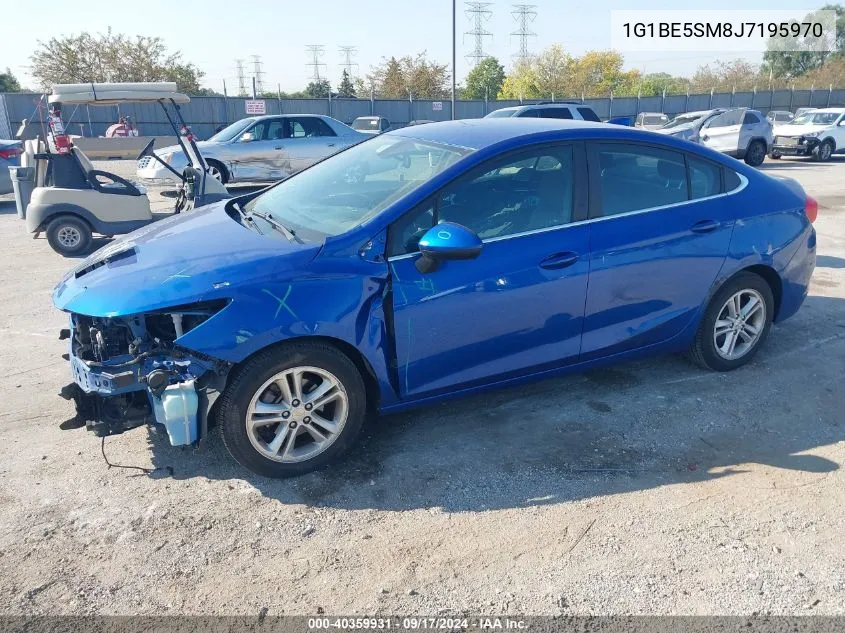 2018 Chevrolet Cruze Lt Auto VIN: 1G1BE5SM8J7195970 Lot: 40359931