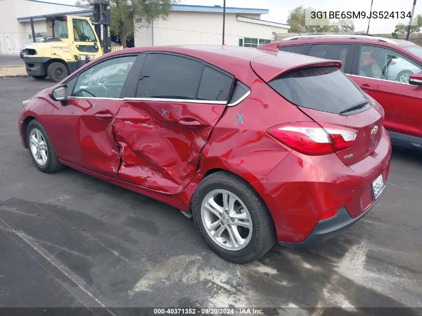 2018 Chevrolet Cruze Lt Auto VIN: 3G1BE6SM9JS524134 Lot: 40371352