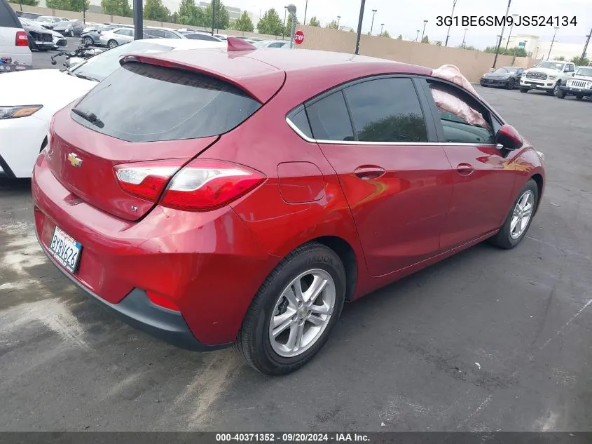 2018 Chevrolet Cruze Lt Auto VIN: 3G1BE6SM9JS524134 Lot: 40371352