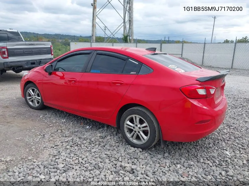 1G1BB5SM9J7170200 2018 Chevrolet Cruze Ls Manual