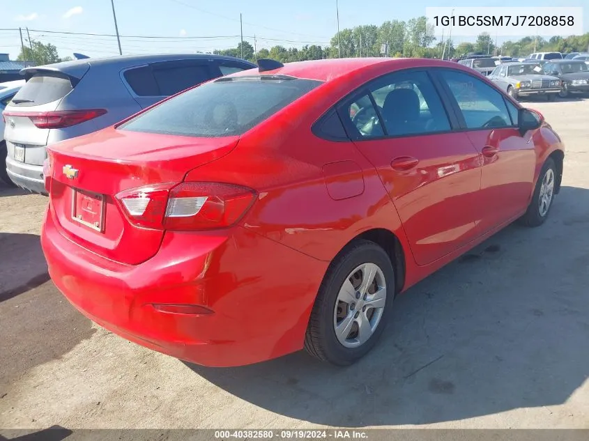 2018 Chevrolet Cruze Ls Auto VIN: 1G1BC5SM7J7208858 Lot: 40382580