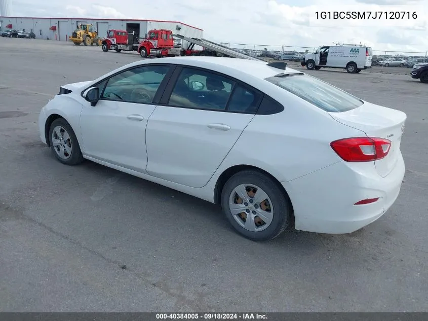 2018 Chevrolet Cruze Ls Auto VIN: 1G1BC5SM7J7120716 Lot: 40384005