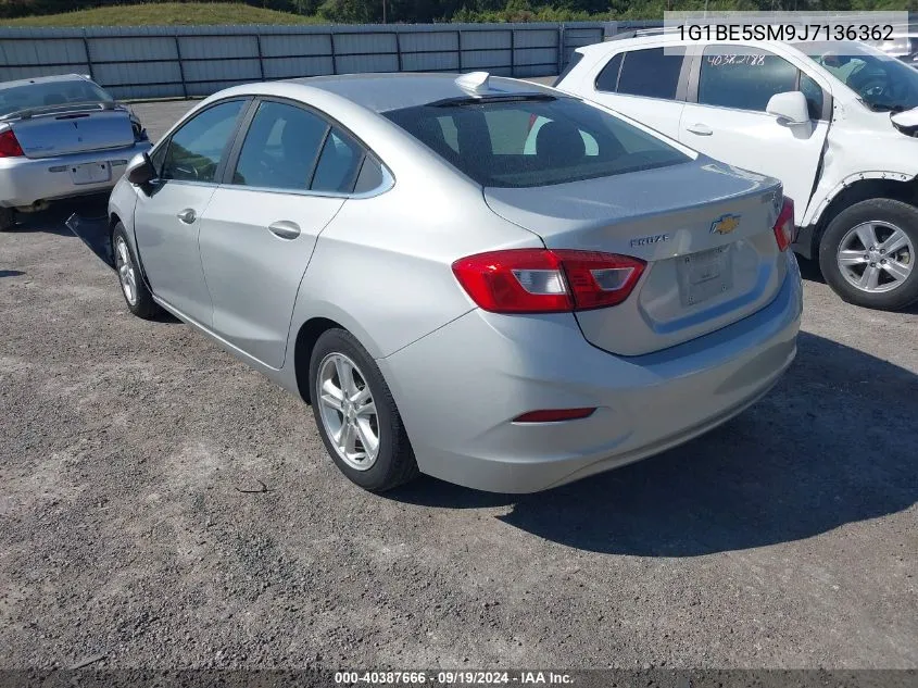 2018 Chevrolet Cruze Lt Auto VIN: 1G1BE5SM9J7136362 Lot: 40387666