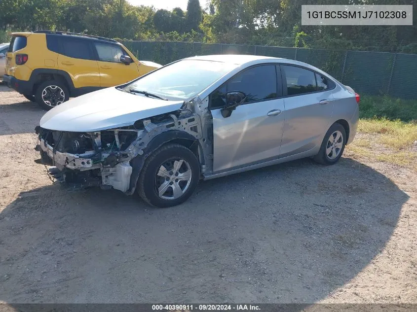 2018 Chevrolet Cruze Ls Auto VIN: 1G1BC5SM1J7102308 Lot: 40390911