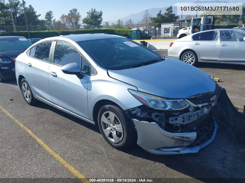 2018 Chevrolet Cruze Ls Auto VIN: 1G1BC5SM3J7171680 Lot: 40391039