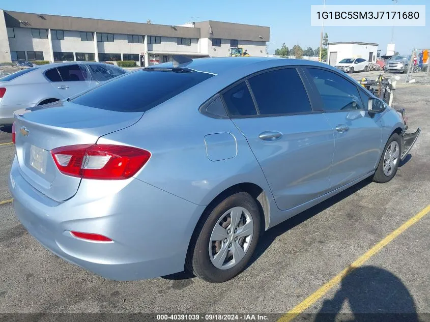 2018 Chevrolet Cruze Ls Auto VIN: 1G1BC5SM3J7171680 Lot: 40391039